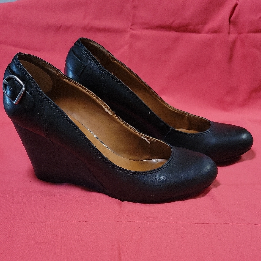 Lucky Brand Black Wedge Shoes